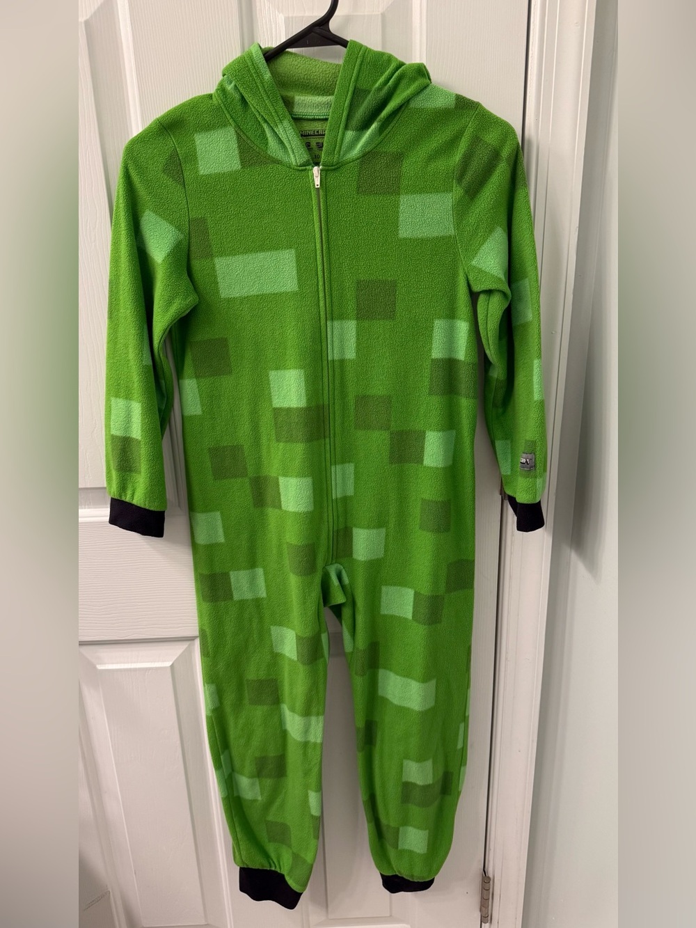 Minecraft onesie pajama pjs zip up sleeper
Creeper with Creeper mask hoodie 10
